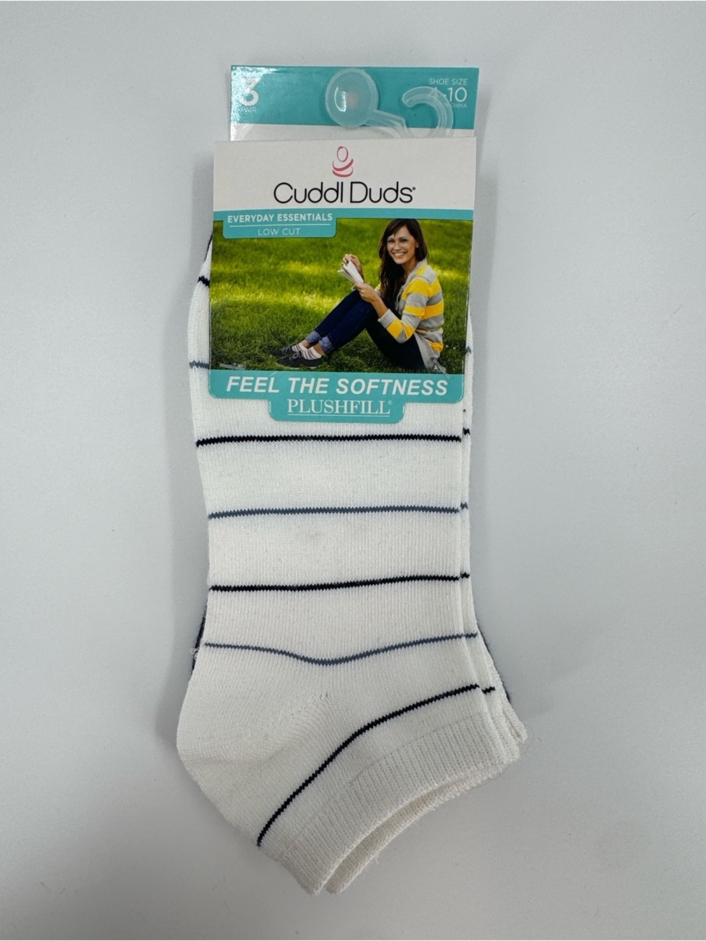 NWT Cuddl Duds Low Cut Socks - 3 Pair Pack Shoe Size 4-10